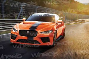 Jaguar’s XE SV Project 8 spied testing at Nurburgring