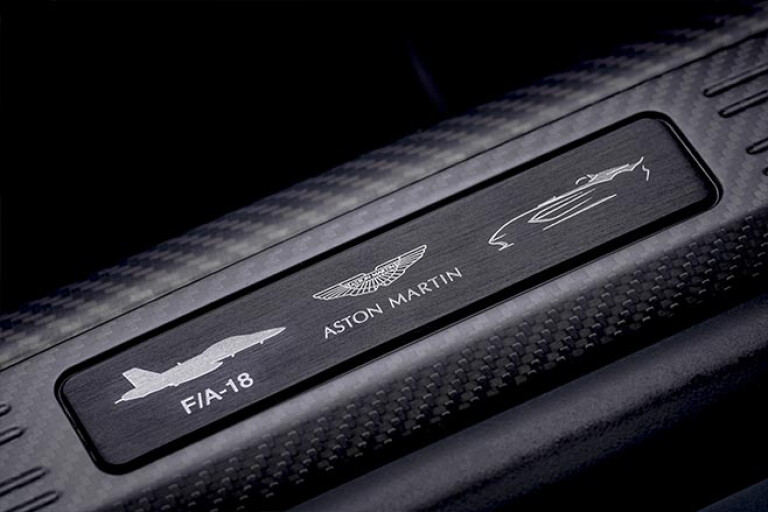 Aston Martin V12 Speedster badge