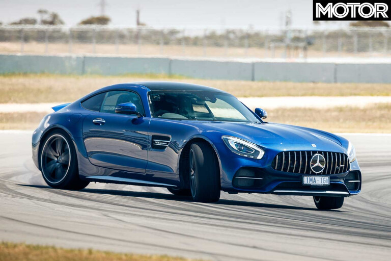 Performance Car Of The Year 2019 7th Place Mercedes AMG GT C Front Track Test Jpg
