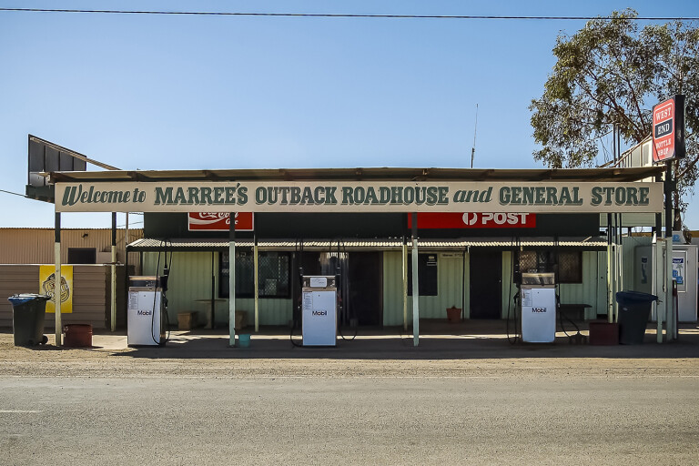 remote outback fuel station