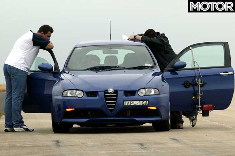 Performance Car Of The Year 2004 Behind The Scenes Avalon Alfa Romeo Preparation Jpg