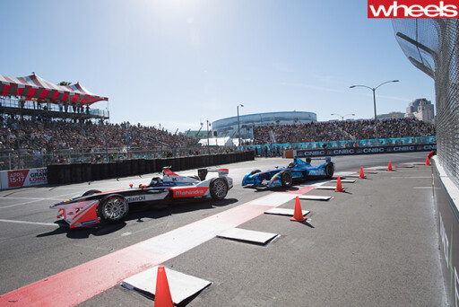 Formula -E-race -cars