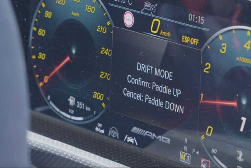 Mercedes-AMG Drift Mode activation