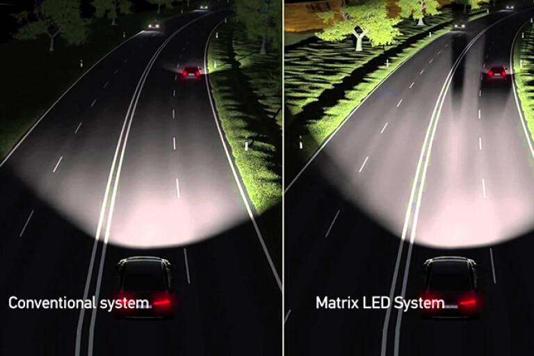 Audi Matrix LED headlight technology
