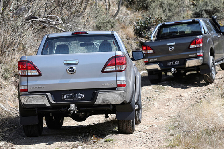 Mazda BT-50 off-road driving course