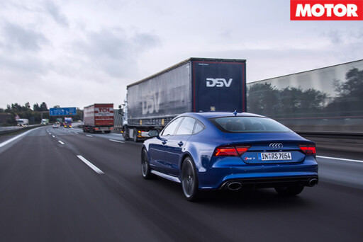 Audi driving motorway