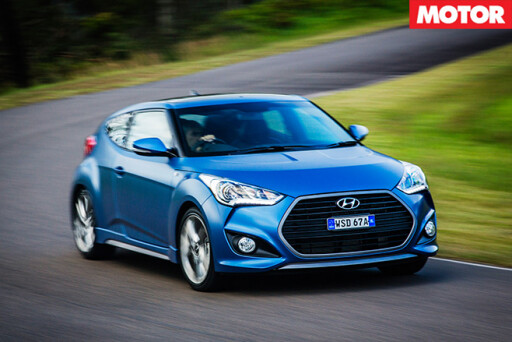 Hyundai Veloster Turbo front driving