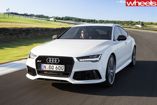 Audi -RS7-front -side -driving