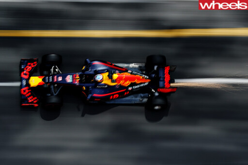 Daniel -Ricciardo -red -bull -driving -top