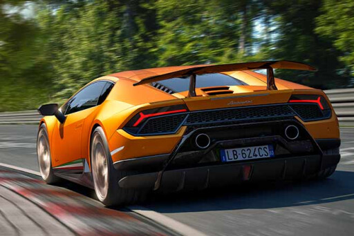 Lamborghini-Huracan-Performante-orange-rear