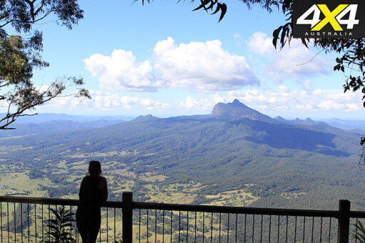View of Mount Warning off in the distance