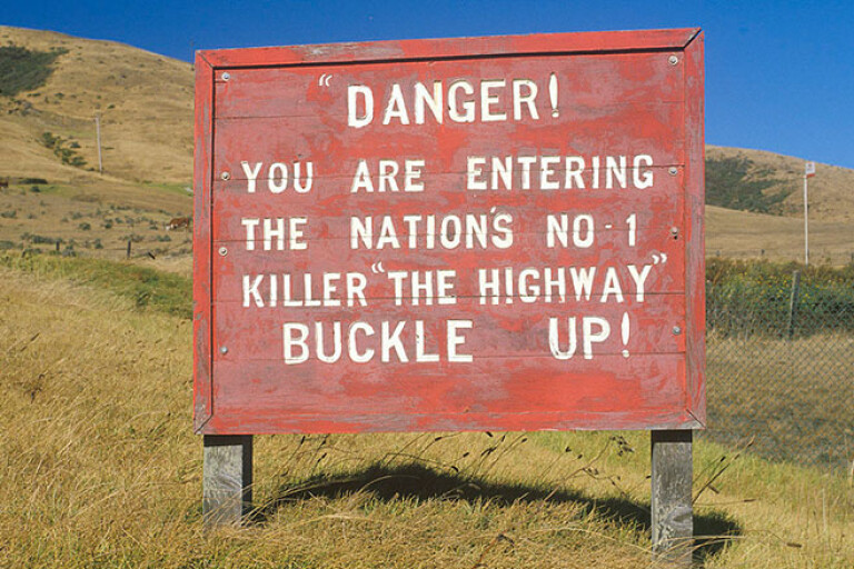 Killer highway - buckle up!