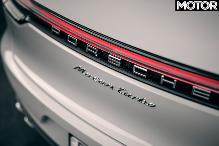 Porsche Macan Turbo rear badge