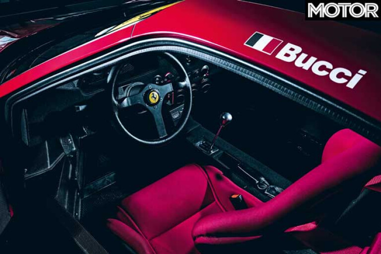 120000 Km Ferrari F 40 GT Cockpit Jpg
