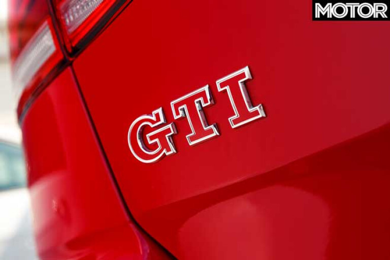 2019 Volkswagen Golf GTI rear badge