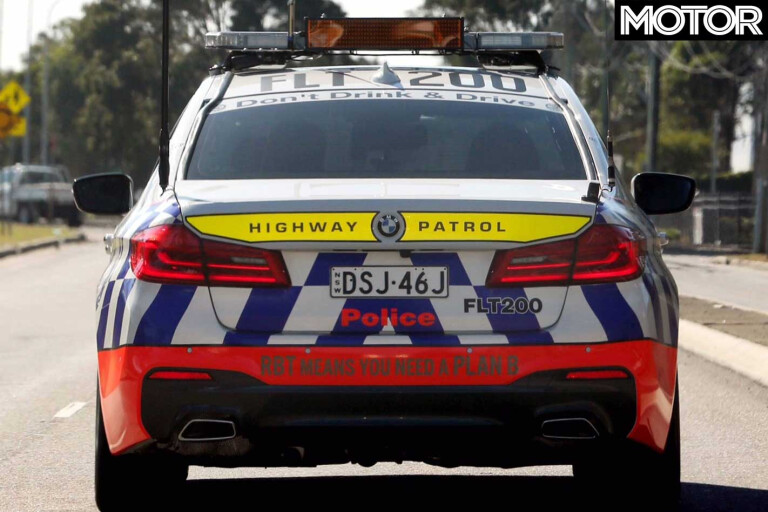 BMW 530d for NSW Police fleet rear