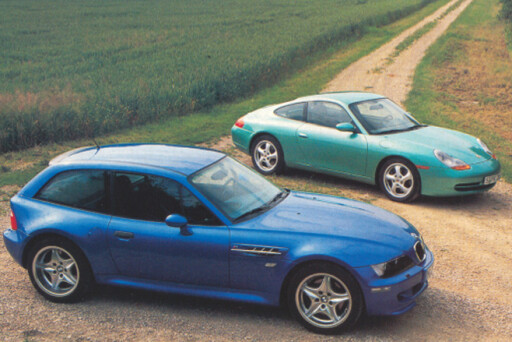 BMW Z3 and Porsche 911 side