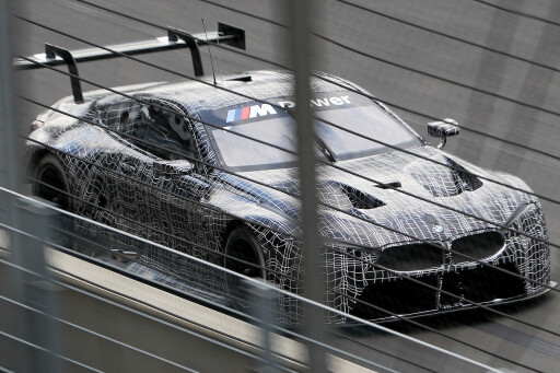 BMW M8 GTE testing