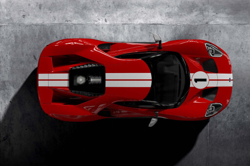 Le Mans edition Ford GT aerial