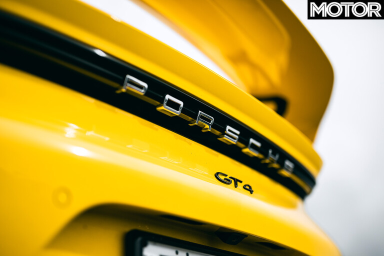 Porsche Cayman GT4 badge