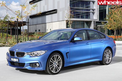 BMW-4-series -blue -front -side