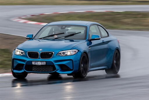 BMW M2 track driving