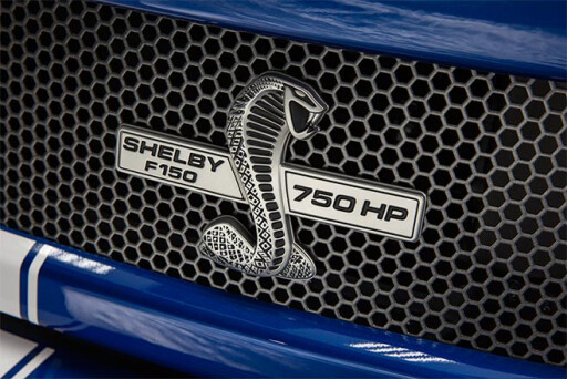 Shelby-F150-super-snake-grille-badge