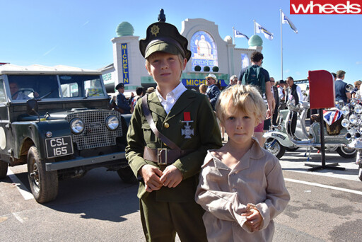 Children -with -Jeep -Goodwood -Revival
