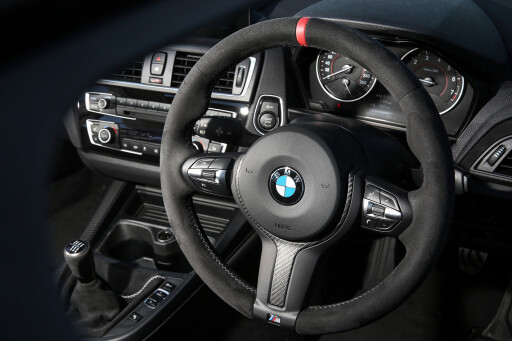 2017 BMW M140i steering wheel