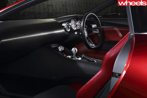 Mazda -RX-vision -concept -passenger -side -interior