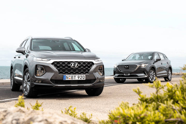  Comparación Hyundai Santa Fe V6 vs Mazda CX-9