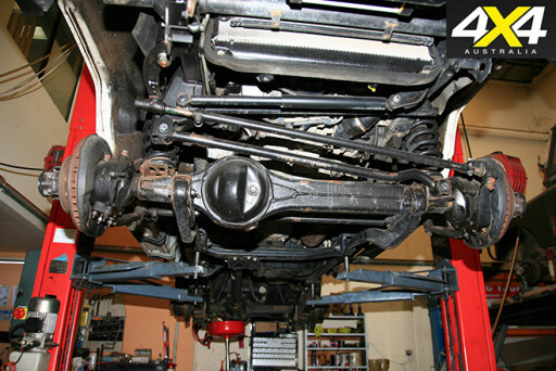 Undercarriage of 4x4