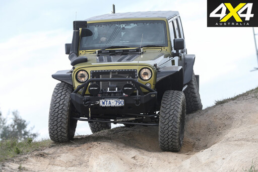 Jeep wrangler unlimited downhill