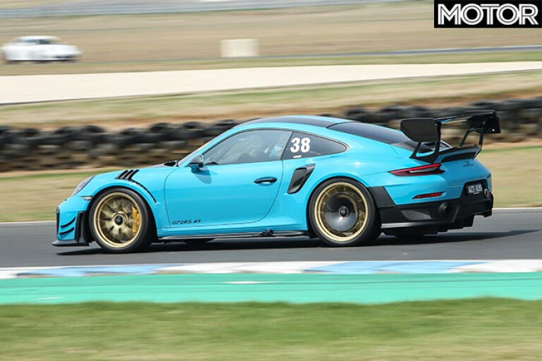 Manthey Racing Porsche 911 GT2 RS on track