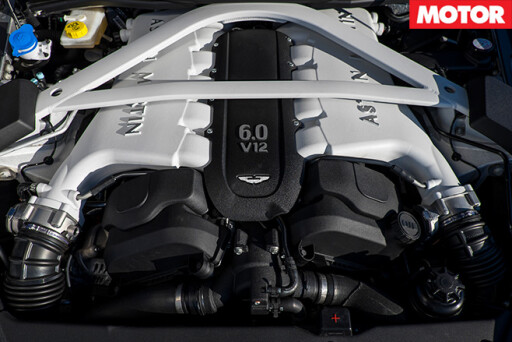 Aston Martin Vanquish S v12 engine