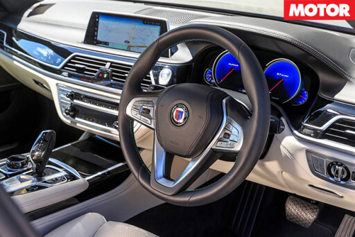 BMW Alpina B7 interior