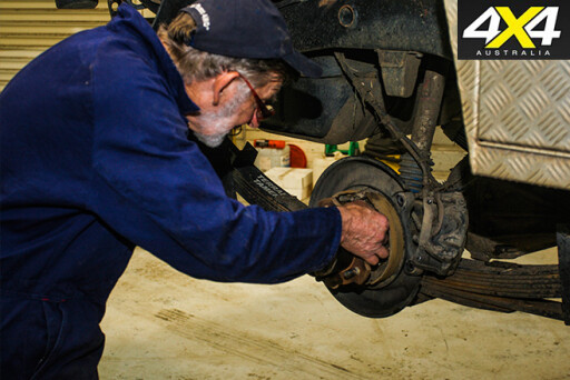 Allan Gray installing brake kits