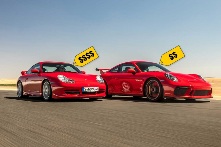Performance cars are cheap past present price comparison
