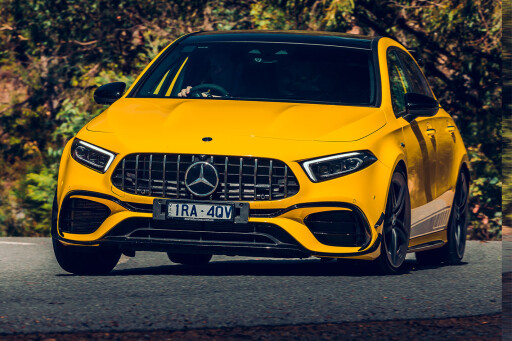 2020 AMG-A45 S on the road