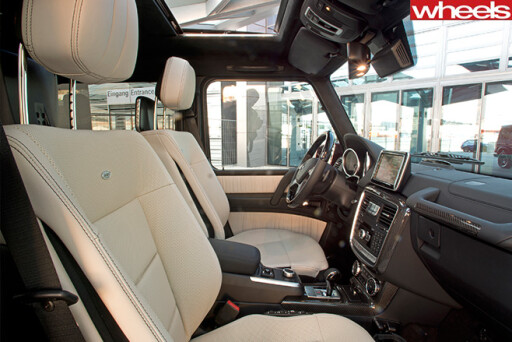 Mercedes -G500-interior -side -view