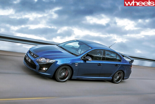 2014-Ford -Falcon -GT-F-driving -front -side