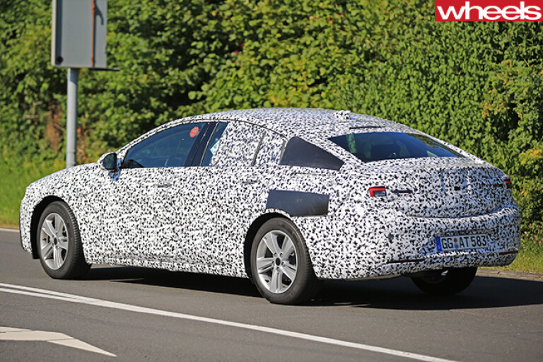 2017 Opel Insignia Spy Pics Side And Back