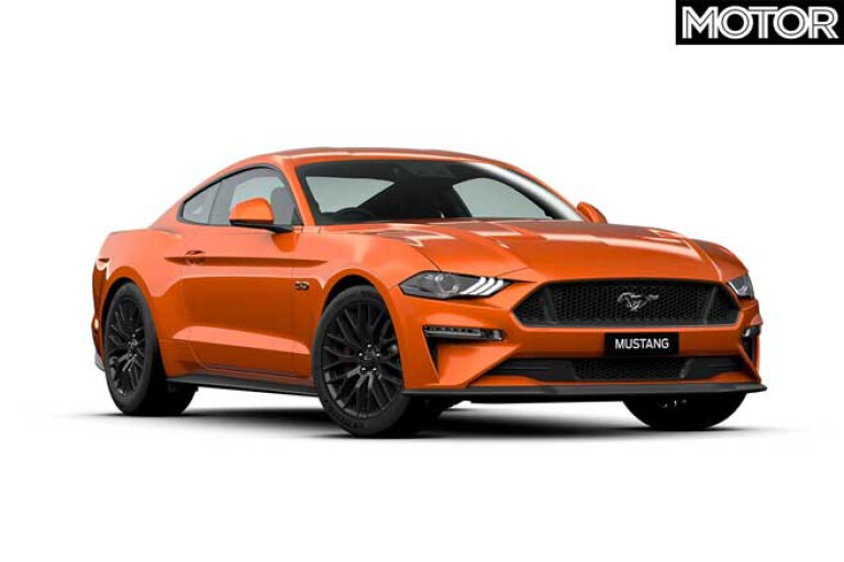 2020 Ford Mustang update orange