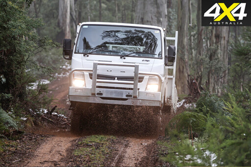 Fuso Canter 4x4 first driving