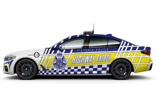 Victoria Police BMW 5 Series side