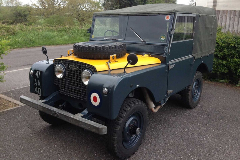 1952 Royal Air Force Land Rover Series 1 restored for Land Rover Legends