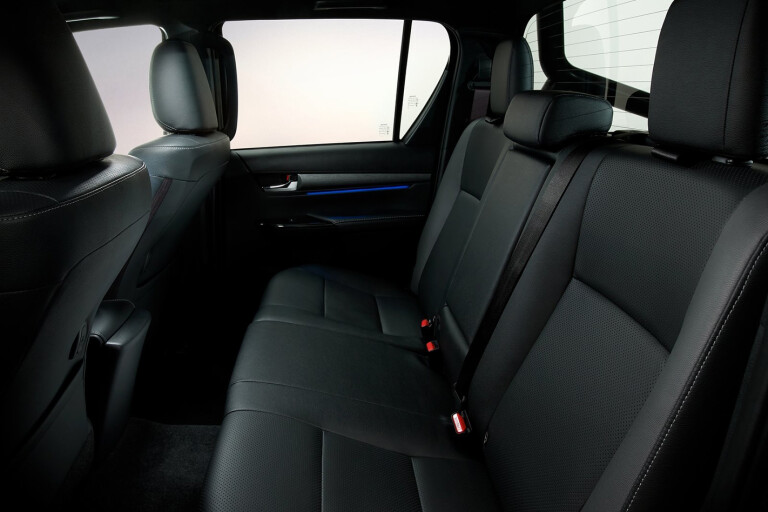 Toyota Hilux dual cab rear seats