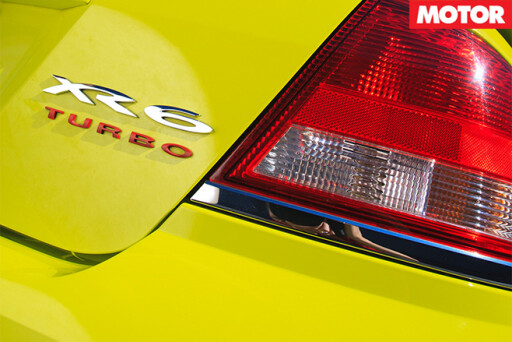 XR6 turbo badge