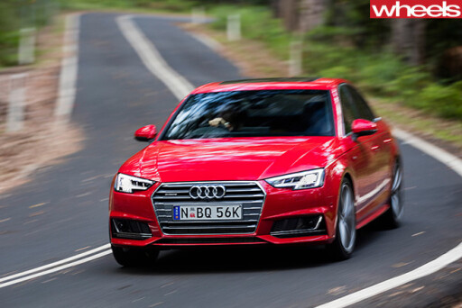 Audi -A4-driving -front