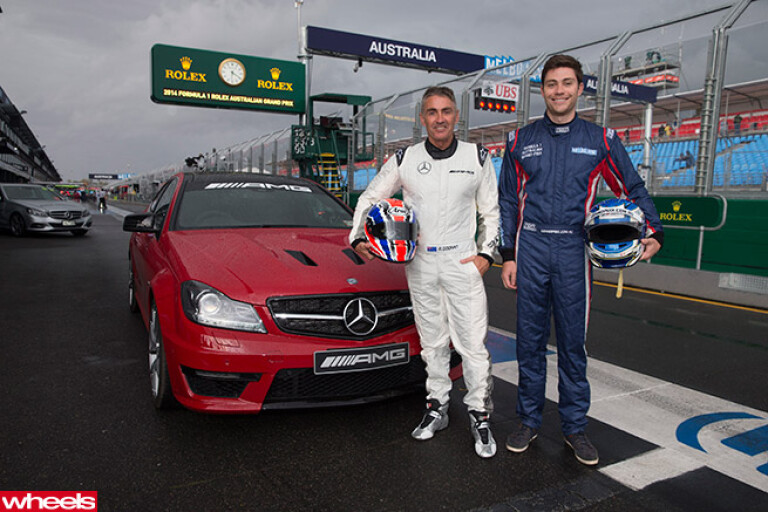 A hot lap with Mick Doohan in a Mercedes-Benz C63 AMG 507